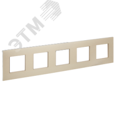 SKANDY Рамка 5-местная SK-F35Sh металл шампань IEK