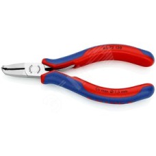 Кусачки торцевые для электроники узкие режущие кромки с маленькой фаской под 35° с пружиной рез: мягкая проволока 15 мм L-120 мм зеркальная полировка двукомпонентные рукоятки