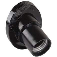 Патрон угловой настенный карболитовый Пкб27-04-К31 Е27 черный стикер на изделии