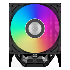 Кулер для процессора/ CPU Cooler PCCooler RT500 Digital ARGB BK (240W, 4-pin PWM, LED temp., 152mm, Al/Cu, 5x6mm, ARGB, 1x120mm, 73.32CFM, 34.9dBA, 2200RPM, S: 1851/1700/1200/115X, AM5/AM4, black)