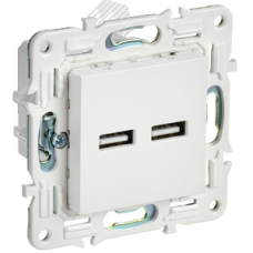 SKANDY Розетка USB A+A 3,1А SK-R15W арктический белый IEK