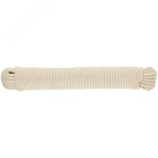Веревка хлопковая вязаная 6 мм х 15 м