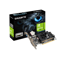 Видеокарта/ VGA GIGABYTE NVIDIA GeForce GT 710 2GB, DDR3/64-bit, PCIe 2.0, 1xD-Sub, 1xDVI-D, 1xHDMI 1.4, 1-slot