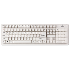 Клавиатура SVEN Standard 301 USB белая