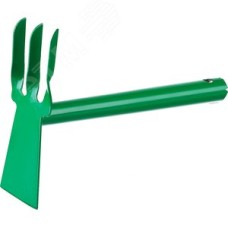 Мотыга-рыхлитель 60 мм, 3 зубца, лопатка, металлическая ручка