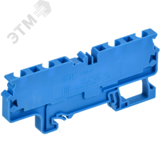 ARMAFIX Клемма пружинная CX4-4 BU 4мм2 четырехконтактная синяя IEK