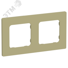 FLITE CLASSIC Рамка 2-местная РУ-2-К-ФлО оливковый IEK