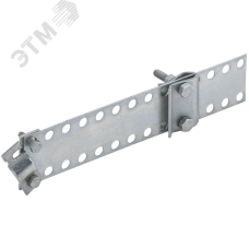 Держатель проводника круглого 5-10 мм водосточная труба до 30 мм оцинкованная сталь HDZ