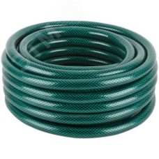Шланг поливочный трехслойный армированный, зеленый 3/4''x1,5 ммx15 м