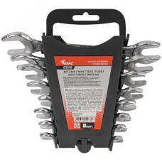 Ключи рожковые, набор 8 шт (6-22 мм) в пластиковом держателе