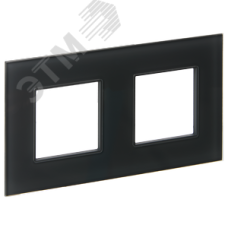 SKANDY Рамка 2-местная SK-F22G стекло графит IEK