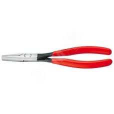 Плоскогубцы монтажные плоские губки 33 мм L-200 мм чёрные обливные рукоятки