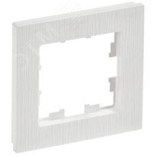 BRITE Рамка 1 пост РУ-1-Бр белый рифленый IEK