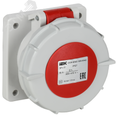Розетка встраиваемая прямаяССИ-6142 16А-6ч 380В 3P+PE IP67 IEK