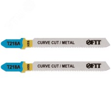 Полотна по металлу, HSS, фрезерованные, волнистые зубья, 76/51/1,1 мм (T218A), 2 шт.