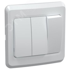 VEGA Выключатель 3 кл. 10А ВС10-3-0-ВБ белый GENERICA