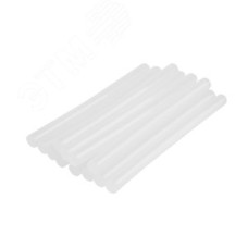 Стержни клеевые диаметр 7 мм, 100 мм, прозрачные (упак - 12 шт.)