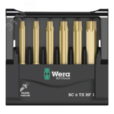 Набор бит Bit-Check 6 TX HF 1 универсальное применение с фиксацией крепежа 6 предметов