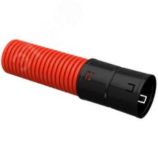 Труба гофрированная двустенная ПНД d=90мм красная (50м) IEK