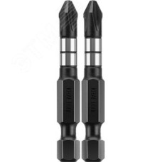 Биты Impact Pro, Philips, тип хвостовика E 1/4'', PH2, 50мм, 2шт, на карточке