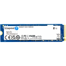 Твердотельный накопитель/ Kingston SSD NV3, 2000GB, M.2(22x80mm), NVMe, PCIe 4.0 x4, 3D TLC, R/W 6000/5000MB/s, TBW 640, DWPD 0.2 (60 мес)