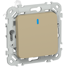 FLITE Выключатель 1-клавишный с индикацией 10А ВС11-1-1-ФлХ хаки IEK