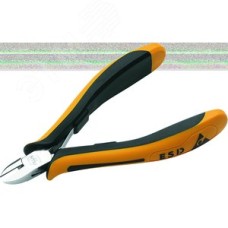 Бокорезы для электроники 115 мм, закруглен., без фаски C1,2 ручки ESD