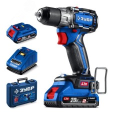 Дрель-шуруповерт, бесщеточная КОМПАКТ 2 20 В, 50 Н·м, 2 АКБ LMS 2 А·ч, кейс, ПРОФЕССИОНАЛ