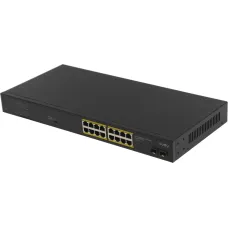 Коммутатор/ 16-Port Gigabit PoE+ Switch with 2 Gigabit SFP ports 200W