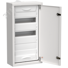 TITAN 5 Корпус металлический ЩРн-36 (1х36) 585х310х140мм IP31 белый (одна дверь) IEK