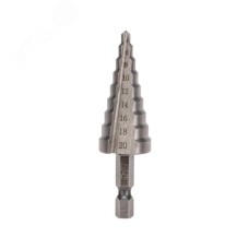 Сверло по металлу ступенч 4-20 мм 76 мм 62 HRC