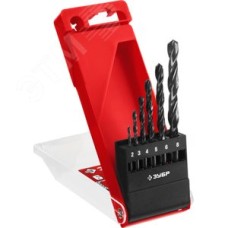 Набор сверл по металлу, сталь Р4М2, класс В МАСТЕР 6шт(2-8мм)