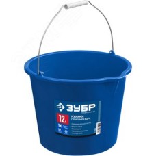 Ведро строительное усиленное пластмассовое, с носиком 12л