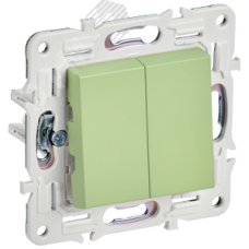 SKANDY Выключатель 2-клавишный 10А SK-V04G мятный IEK
