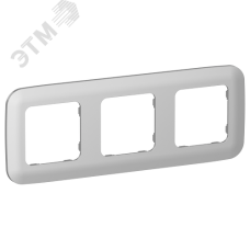 FLITE ARTISTIC Рамка 3-местная РУ-3-А-ФлА алюминий IEK