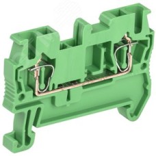 Клемма пружинная КПИ 2в-2,5 31А зеленый