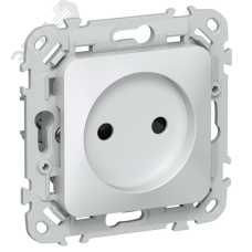 FLITE Розетка без заземления с защитными шторками безвинтовое крепление 10А РСш01-1-ФлЖ жемчуг IEK