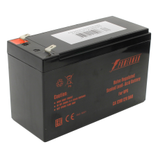 Батарея POWERMAN Battery CA1290, напряжение 12В, емкость 9Ач,макс. ток разряда 135А, макс. ток заряда 2.7А, свинцово-кислотная типа AGM, тип клемм F2, Д/Ш/В 151/65/94, 2.51 кг./ Battery POWERMAN Battery CA1290, voltage 12V, capacity 9Ah, max. discharge cu