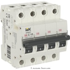 Выключатель автоматический четырехполюсный C 10А M10N