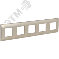 SKANDY Рамка 5-местная SK-F05Sh шампань IEK