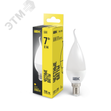 Лампа светодиодная CB35 свеча на ветру 7Вт 230В 3000К E14
