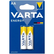 Батарейка AA/ Батарейка Varta ENERGY LR6 AA BL2 Alkaline 1.5V (4106) (2/40/200) (2 шт.)