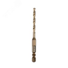 Сверло по металлу 5мм ''Кобальт IMPACT'' P6M5K8 DIN338, шестигранный хвостовик