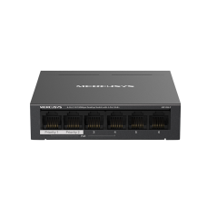 Коммутатор/ 6-Port 10/100 Mbps Desktop Switch with 4-Port PoE+ PORT: 4x10/100 Mbps PoE+ Ports, 2x10/100 Mbps Non-PoE Ports SPEC: Compatible with 802.3af/at PDs, 40 W PoE Power, Desktop Steel Case, Wall Mounting FEATURE: Extend Mode for 250m PoE Transmitti