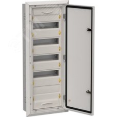 TITAN 5 Корпус металлический ЩРв-60 (1х60) 880х365х130мм IP31 серый (одна дверь)