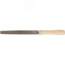 Напильник, деревянная ручка, плоский 150 мм