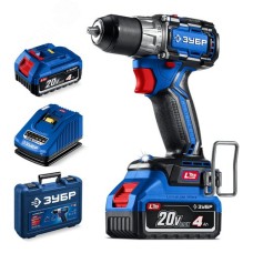 Дрель-шуруповерт, бесщеточная КОМПАКТ 3 20 В, 50 Н·м, 2 АКБ LMS 4 А·ч, кейс, ПРОФЕССИОНАЛ