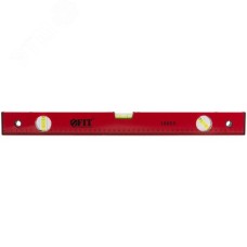 Уровень ''Стандарт'', 3 глазка, красный корпус, фрезерованная рабочая грань, шкала 500 мм