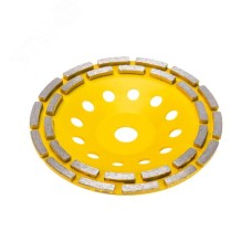 Чашка алмазная шлифовальная, двухрядная, 180х22,2мм