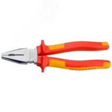 Плоскогубцы ''ELECTRO-KRAFT'', Cr-Mo сталь, двухкомпонентная маслобензостойкая рукоятка, хромированное покрытие, 200мм